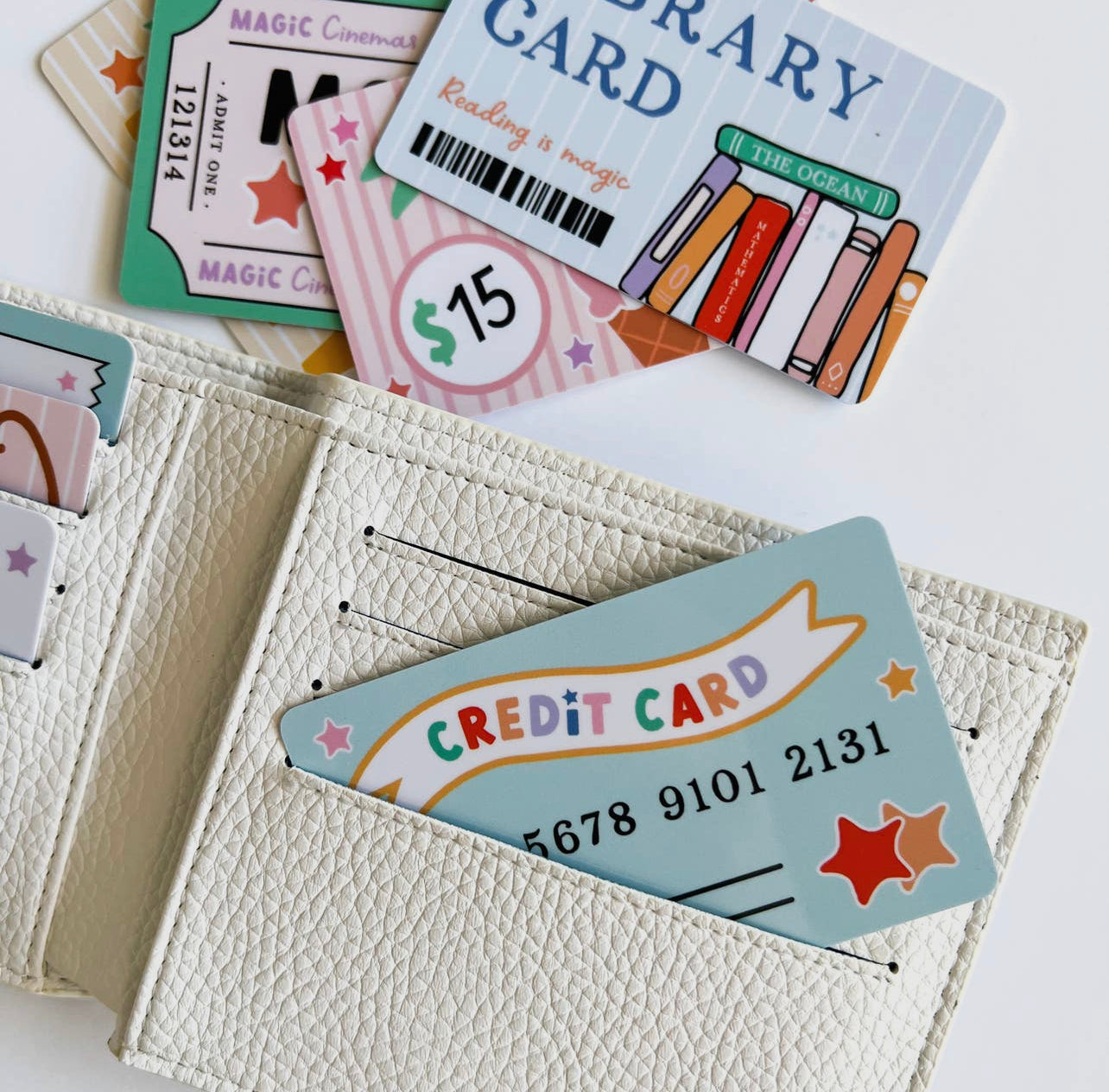 Pretend Play Wallet + Credit Card – Bows and Bundles pretend-play-wallet-credit-card-bows-and-bundles