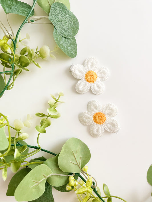 Daisy Knitted Hair Clip